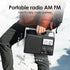 LEOTEC Operated,10 AM FM Radio with Bluetooth,Portable Radio Strong Reception,Plug in Wall,Battery White Noise