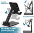 Wonderjune 12 Pcs Cell Phone Stand for Desk Phone Holder Stand Foldable Angle Height Adjustable Portable Holder Tablet