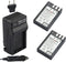 Newmowa EN-EL9/EN-EL9a Replacement Battery and Charger Kit for Nikon D40, D40X, D60, D3000, D5000, 2-Pack
