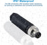 Industrial Sensor Connector Plug,Lonlonty Field Assembly M8 Connector 3-Pin A Coding UTP IP67 Waterproof Aviation Connector Adapter-Male,3 Pin,4Pack