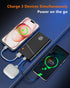 2-Pack Portable Charger, 22.5W PD Fast Charging 10000mAh Power Bank with Built-in Cable for Travel
