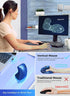 BeWishes 2.4GHz 3 800/1200/1600 Ergonomic Mouse Wireless, Rechargeable Mouse Silent for Carpal Tunnel Right Hand, USB