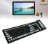 Silicone Keyboard, Foldable Soft Waterproof Rollup Keyboard for PC Laptop Notebook, 103 Keys, Mute Typing, Lightweight