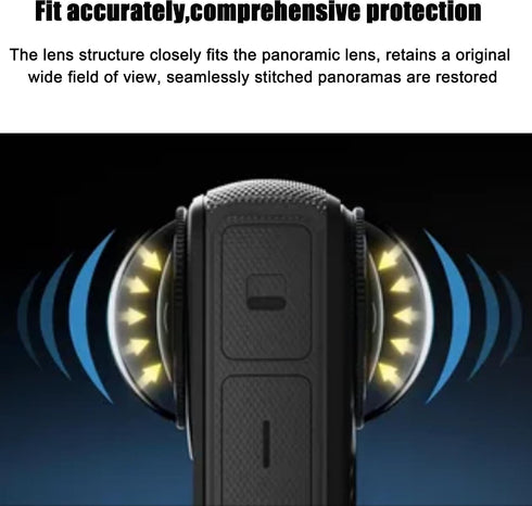 Insta360 X510H Premium Lens Guards for Hardness High Transparency Tempered Glass Lens, Upgraded Optical Performance