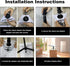 FIUTY for Starlink Mini Tripod Stand with Ball Head and Pipe Adapter, Angle Adjustable Desktop Tabletop Tripod Stand