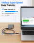 SUNGUY USB C Android Auto Cable 1.5FT, 10Gbps USB C 3.1 Gen 2 Data Transfer, Right Angle USB to USB C Fast Charging