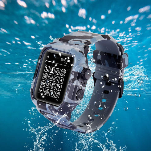 Waterproof Case for Apple Watch Series 5/4 44mm - IP68 Waterproof Case for 42mm Series 3/2