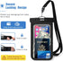 JOTO 6 Pack Universal Waterproof Phone Holder Pouch, IPX8 Underwater Case Cell Phone Dry Bag for iPhone 14 13 12 11 Pro