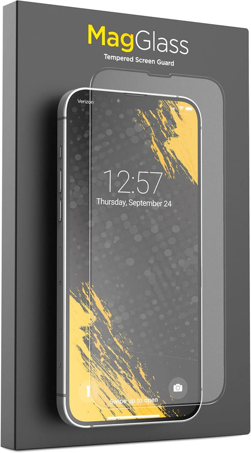 Magglass Anti-Glare Matte Screen Protector for iPhone 14 - Full Coverage, Tempered Glass, Fingerprint/Smudge Proof.