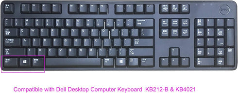 Clear Anti-Dust Silicone Keyboard Protector Skin Cover for Dell KB212-B, KB4021, 2GR91, 4G481 Desktop PC Slim USB