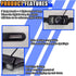 KITUREK 8-Light (LP3-8 Car License Plate Backup Camera, Wide-Angle Night Vision LED Camera, Infrared Vehicle Camera