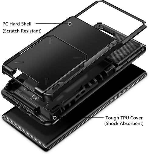 Vofolen for Galaxy Note 20 Ultra Case, Card Holder Wallet 4-Card Flip Cover for Samsung Note 20 Ultra 6.9