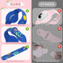 Waterproof AirTag Bracelet for Kids, Cute Cartoon Holder in Soft Silicone for Apple GPS Tracker - Navy Blue Planet