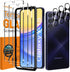 Ultra HD Tempered Glass Screen Protector 3 Pack for Samsung Galaxy A15 5G + 3 Pack Camera Lens Protector, 9H Hardness.