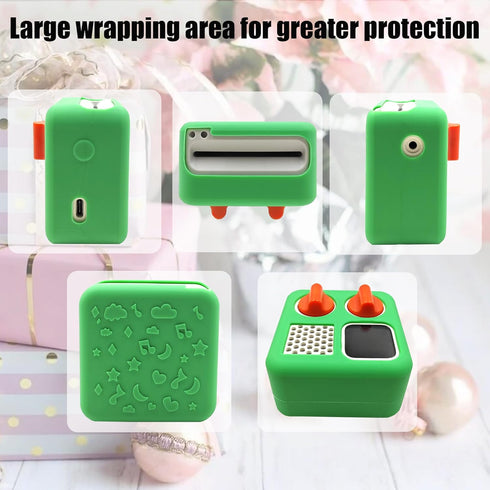 Silicone Shell Cover Case for Yoto Mini Player, Protective Sleeve Compatible with Yoto Mini Bluetooth Speaker (Green)