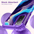 Hocase Heavy Duty Shockproof Case for Galaxy S20 FE 5G, Soft Silicone Rubber + Hard Plastic Bumper - Blue Purple Marble