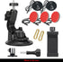 Heavy Duty Super F90mm Suction Cup with Adjustable Dual-Ball-Head Mount for GoPro, Dash Cam