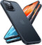 iPhone 15 Case by TORRAS: Slim, Shockproof, 12FT Military Grade Drop Protection, Black with Translucent Back & Silicone