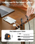 Sinjimoru 6 Pack 7.5mm Magnetic Cable Clips, Compact Size Cord Organizer & Cable Management for Desk, Nightstand & Car