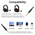Cloud Alpha Cable with Mute & Volume Controls Compatible with Hyperx Cloud Mix and Cloud Alpha Gaming Headset, for Logitech G933 G633 G935 G635 Gaming Headset, 6.6ft (Black)