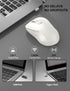 Trueque 2.4GHz 3 6 M01 Wireless Mouse for Laptop, Ergonomic Computer Mouse with Back & Forward Buttons, Adjustable DPI