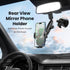 Car Phone Holder, 360° Rotating Rear View Mirror Phone Holder for All 4-7 Inch iPhone and Android Cell Phones