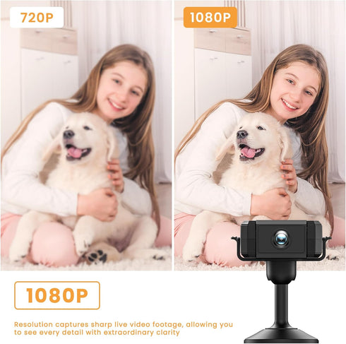 Terura 0.9 Inch Only Hidden Camera Mini Small Micro WiFi HD Cameras Home Indoor Use Night Vision Motion Detection Wide