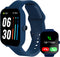 SLIDE Fitness Smartwatch for Men & Women (Blue), Bluetooth 5.3, Alexa-Enabled, 1.95” HD Screen, IP68 Waterproof, 100