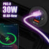 48W 12V USB Outlet USB C Car Socket, PD 30W and QC 18W Waterproof Car Charger Power Outlet with LED Voltmeter
