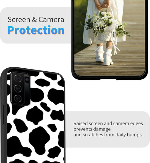 Cow Print Design Soft TPU Case for Nokia C300 6.52", Shockproof Protection Basic Cover