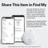 Reyke Key Finder - Bluetooth Luggage Tracker Tag for Keys, Wallet, Suitcase, Works with Apple Find My (White)