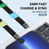 Short USB 3.1 5inch Flat FPC USB Gen 2 USB-A Cable for External SSD, MacBook Pro/Air, iPad Pro, iPhone 15, Black