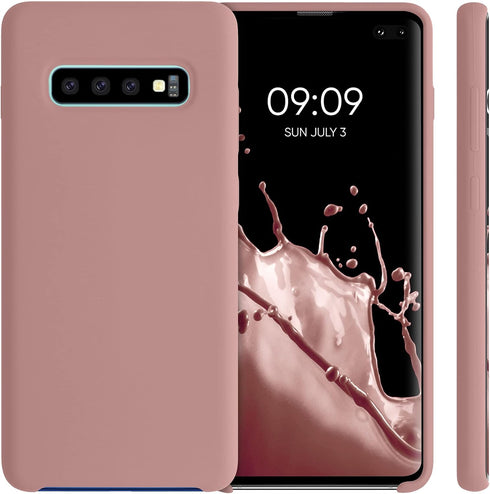kwmobile Case for Samsung Galaxy S10 Plus / S10+ - TPU Silicone Phone Cover with Soft Finish - Winter Rose