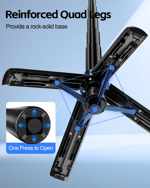 UBeesize Magnetic Mini Selfie Stick Tripod with Rechargeable Remote, Pocket Tripod for iPhone/Android, Compact Travel