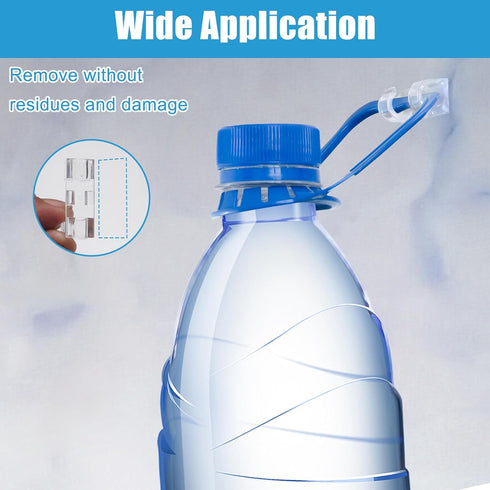 40PCS Clear Adhesive Cable Clips, Upgraded Wire Holders for Wall, Strong Cord Organizer for Under Desk, Indoor/Outdoor