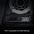 ARCTIC M2 Pro - Heatsink Cooler for M.2 2280 SSD, with ARCTIC TP-3 thermal pads, compatible with PC & gaming consoles, for dual and single-sided SSDs - Black