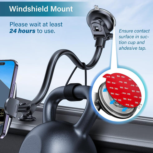 volport 4pcs Sticky Adhesive Replacement for Dashboard Suction Cup Mount, 80mm (3.15") 3M VHB Circle Double-Sided