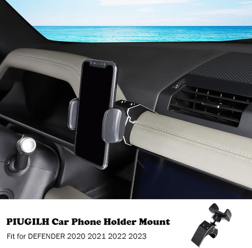 PIUGILH Car Phone Holder for Land Rover Defender 90 110 130 2020-2023, Center Console Dash Board Phone Mount