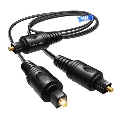 avedio links Digital Audio Splitter 1 in 2 Out 6ft, Toslink Digital