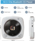 Portable CD Player with Speakers, FM Radio, Remote Control, AUX Port, USB Read, Desktop and Wall Mounted, White