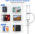 HCYEBT SD Card Reader for iPhone/Android, Memory Card Reader Supports SD/MicroSD Card and USB Devices, Built-in iOS