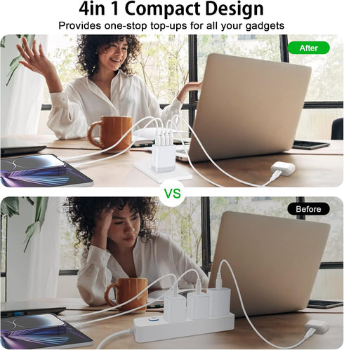 USB Wall Charger Plug, 2-Pack Fast Charging Cube for iPhone 16 15 14 13 12 11 Pro Max