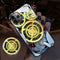 Colorful Glowing iPhone 14 Case - Shockproof Tempered Glass Back Cover for Trendy Men & Cool Women, Luminous Design.