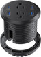 Jgstkcity Desktop Power Grommet, 65W USB C Fast Charging Port, Flush Mount Recessed
