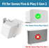 Heavy Duty Speaker Wall Mount for Sonos 5 & Play 5, Tilt & Swivel Adjustable Mount, White