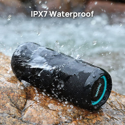 RIENOK Portable Bluetooth Speaker, 30W Dual Pairing, IPX7 Waterproof, True Wireless Stereo HD Sound for Home, Party