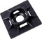 Gardner Bender MB-20UVB Cable Tie Mounting Base, 1 Inch x 1 Inch, 100 Pk., UV Resistant Black