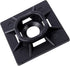 Gardner Bender MB-20UVB Cable Tie Mounting Base, 1 Inch x 1 Inch, 100 Pk., UV Resistant Black