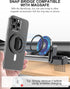 EWA MagOne Ultra Phone Grip Stand with Replaceable Elastic Finger Loop, Removable Magnetic Ring Holder