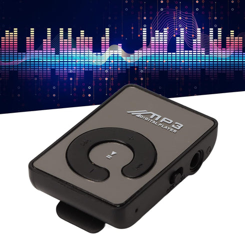 Heayzoki MP3 Player with Clip, Portable Music Player with Headphones, Wearable Small Audio Player for Daily School